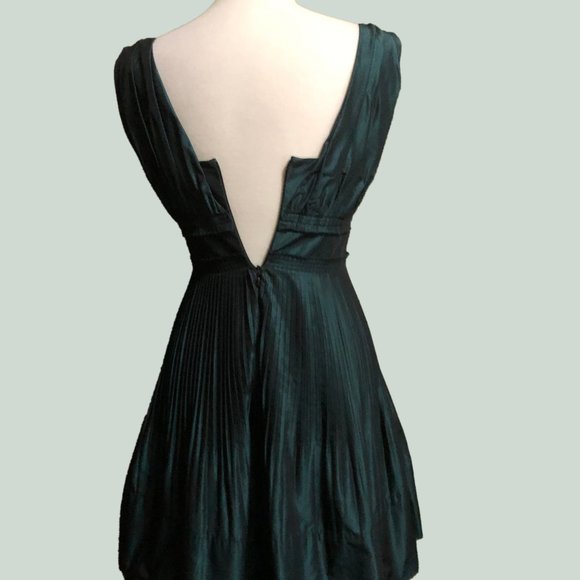 Iridescent Green Cocktail Dress (NWOT) - Picture 4 of 4